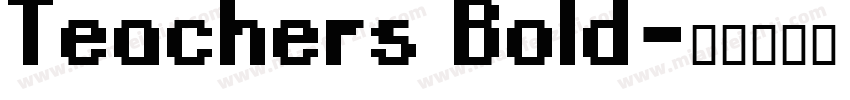 Teachers Bold字体转换